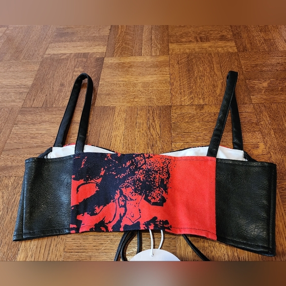 NWT Princess Polly Mainstage PU Crop Top - Picture 3 of 9